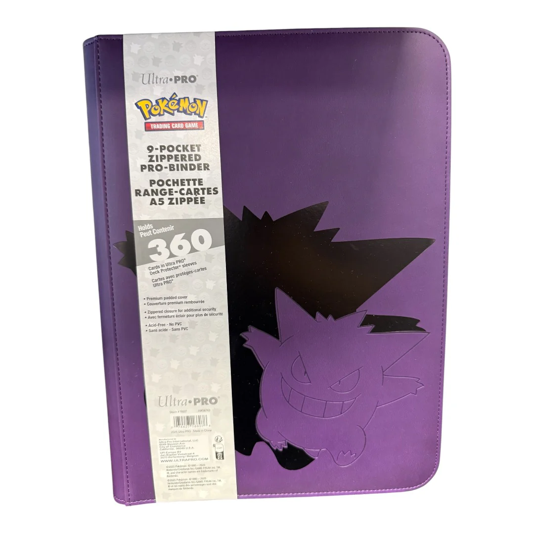 Pokemon Ultra Pro 9-Pocket Elite Series Zippered Pro Binder - Gengar
